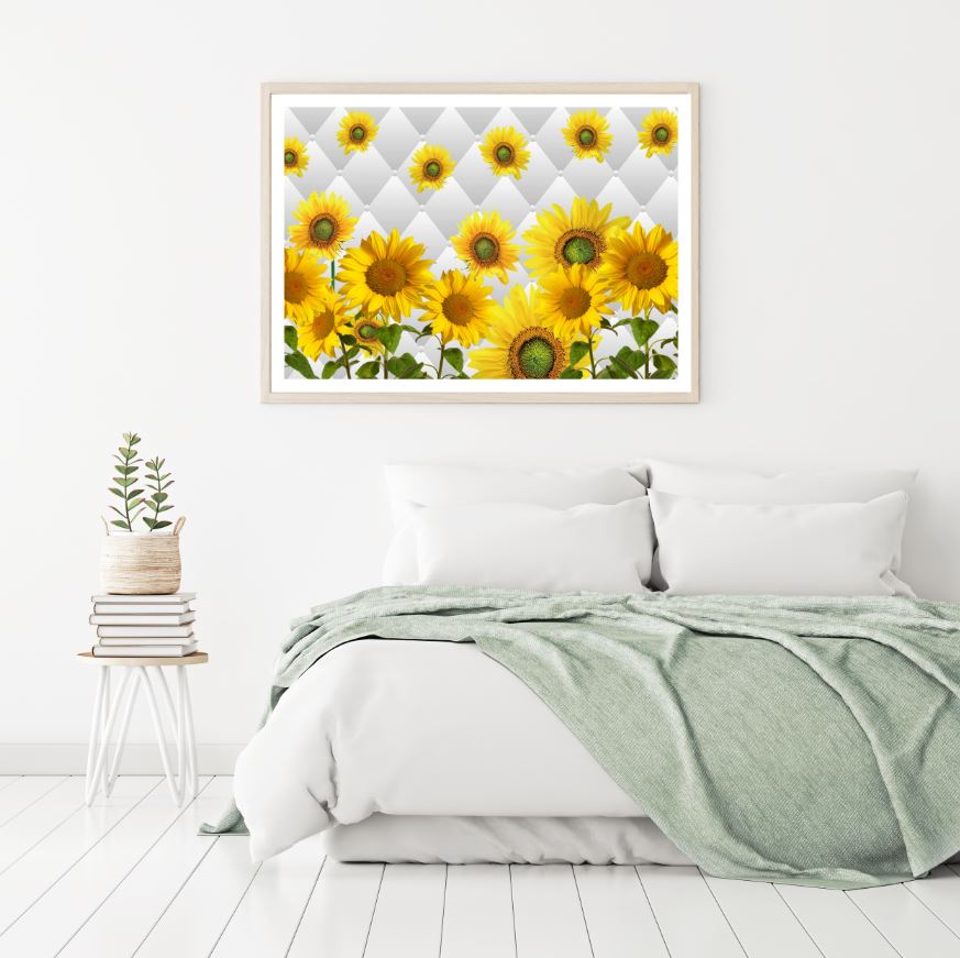 Sunflowers Vector Design Home Decor Premium Quality Poster Print Choose Your Sizes