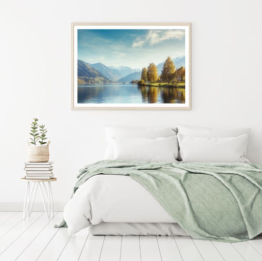 Forest Near Lake Scenery Photograph Home Decor Premium Quality Poster Print Choose Your Sizes