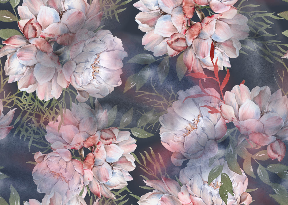 Colorful Watercolor Floral Design Print 100% Australian Made