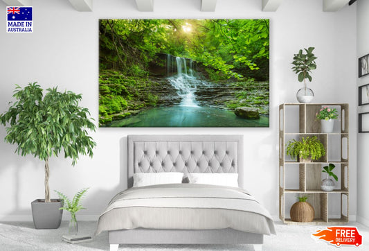 Waterfall Nature Scenery Photograph Print 100% Australian Made