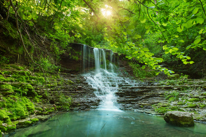Stunning Waterfall Scenery Photograph Home Decor Premium Quality Poster Print Choose Your Sizes