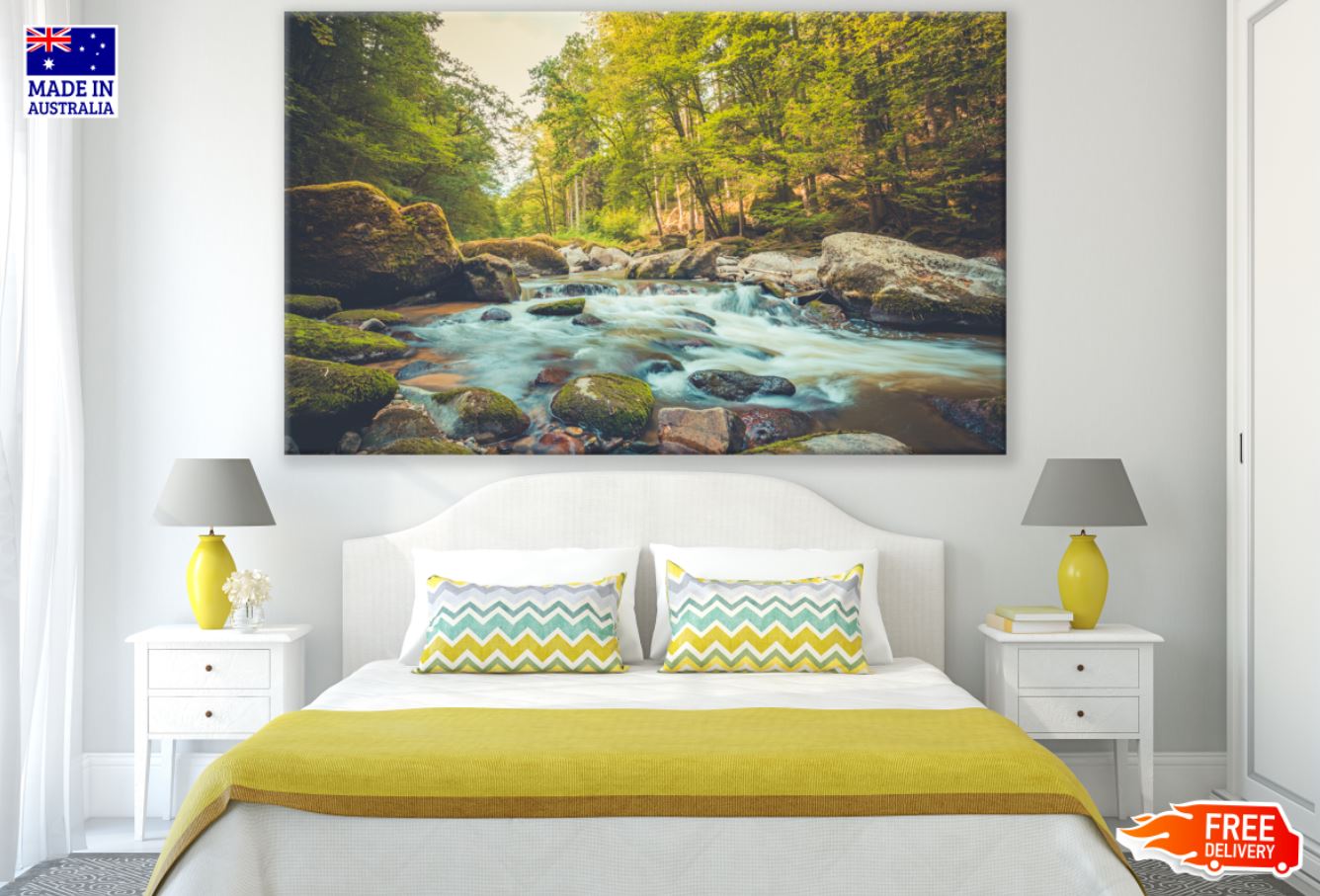 Waterstream in Deep Forest Photograph Print 100% Australian Made