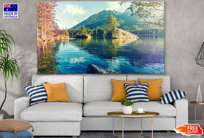 Mountain Lake & Forest View Photograph Print 100% Australian Made