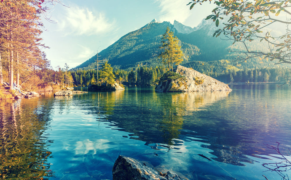 Mountain Lake & Forest View Photograph Print 100% Australian Made