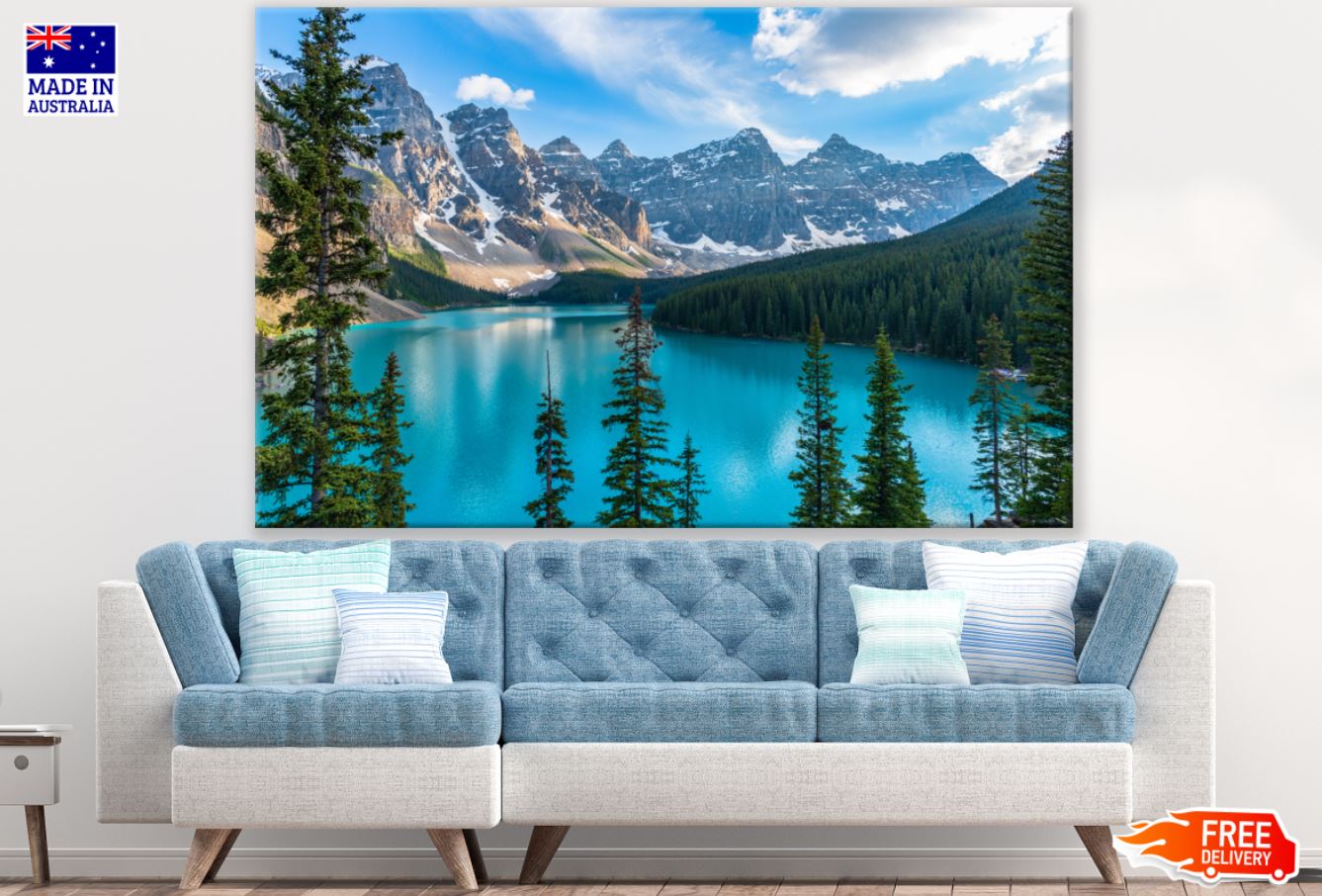 Mountain Lake & Forest View Photograph Print 100% Australian Made