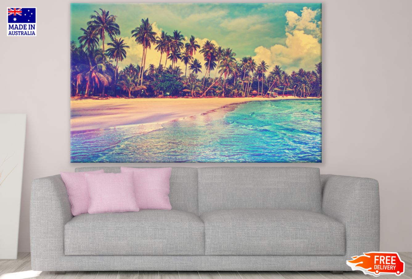 PalmTree Forest Near Beach Photograph Print 100% Australian Made