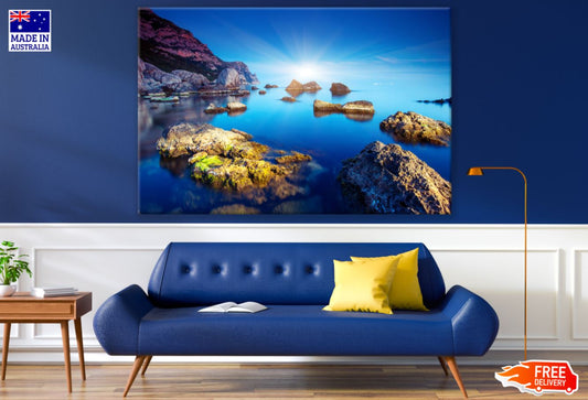 Sea with Rocks Photograph Print 100% Australian Made