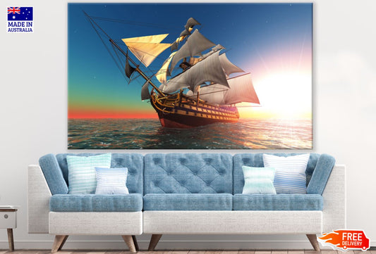 Ship on Sea Photograph Print 100% Australian Made