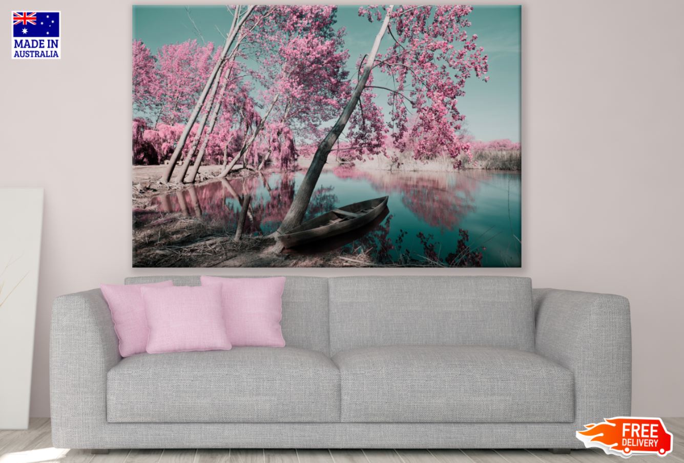 Lake Near Forest Scenery Photograph Print 100% Australian Made