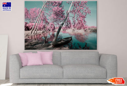 Lake Near Forest Scenery Photograph Print 100% Australian Made