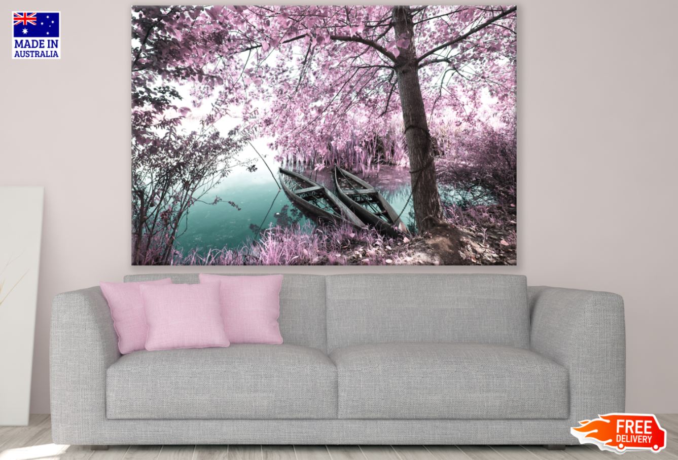 Lake Near Forest Scenery Photograph Print 100% Australian Made