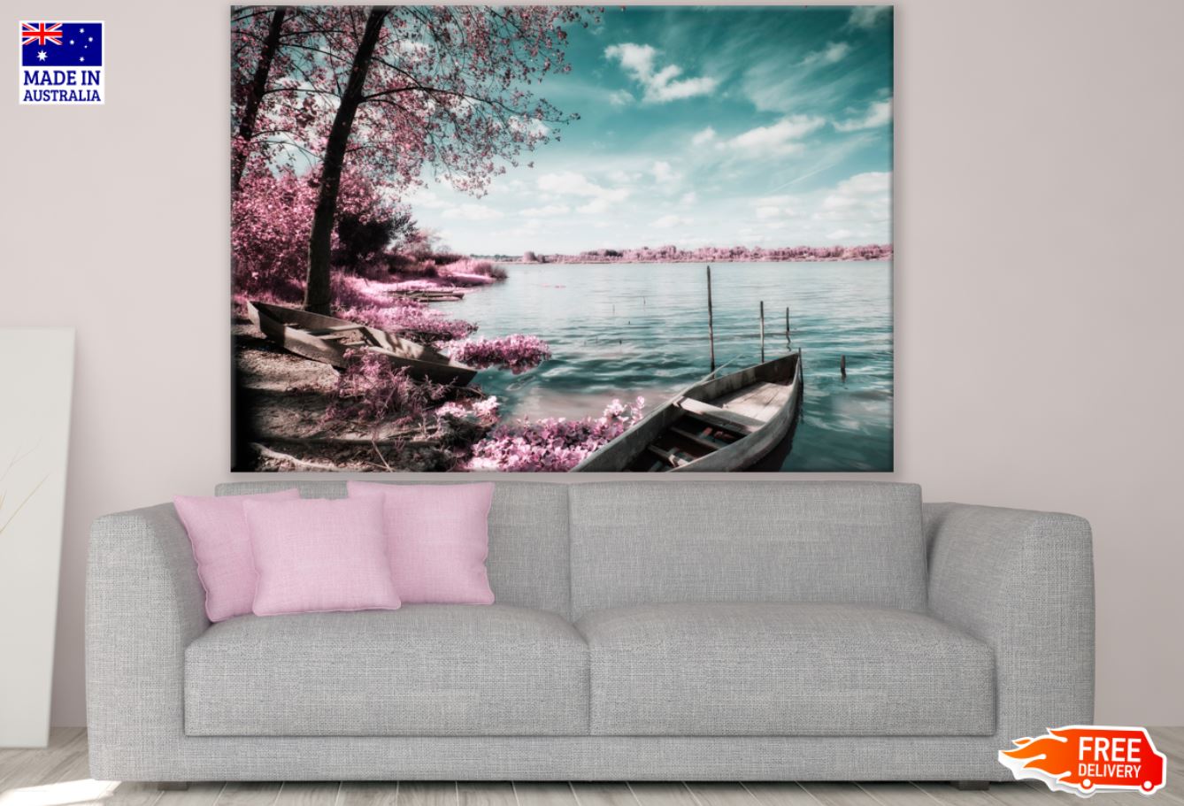 Lake Near Forest Scenery Photograph Print 100% Australian Made