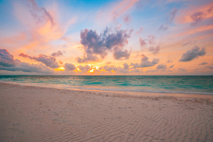 Stunning Beach at Sunset Photograph Print 100% Australian Made