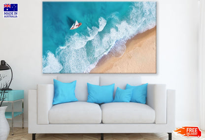 Sea & Shore Aerial View Photograph Print 100% Australian Made