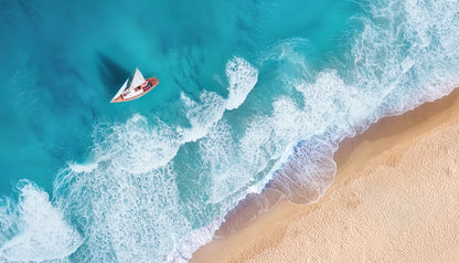 Sea & Shore Aerial View Photograph Print 100% Australian Made