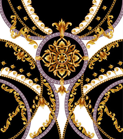 Square Canvas Black & Gold Abstract Design High Quality Print 100% Australian Made
