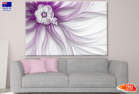 Abstract Flower Design Print 100% Australian Made