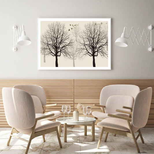 Silhoutte Trees Art Design Home Decor Premium Quality Poster Print Choose Your Sizes