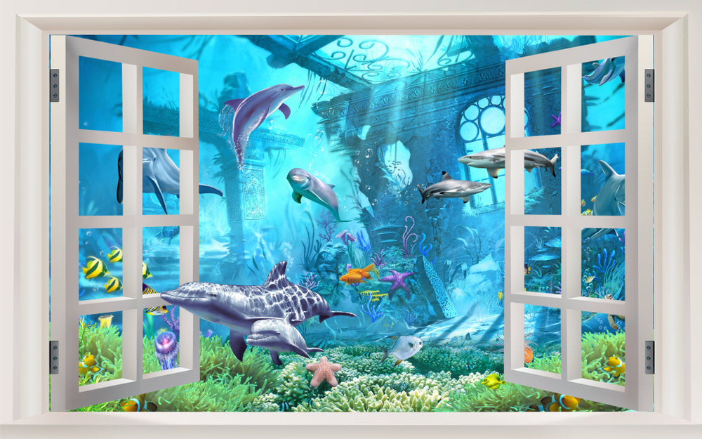 Underwater Fish Digital Art Design Print 100% Australian Made