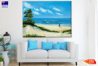 Sea Scenery Oil Painting Print 100% Australian Made