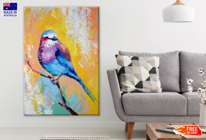 Colorful Bird Abstract Watercolor Painting Print 100% Australian Made