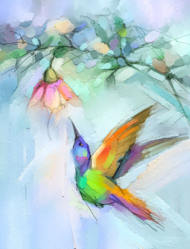 Colorful Bird Watercolor Painting Home Decor Premium Quality Poster Print Choose Your Sizes