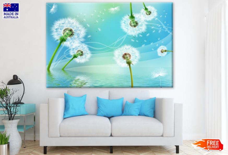 Dandelion Flowers Closeup Photograph Print 100% Australian Made