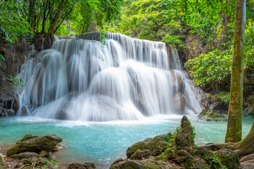 Stunning Waterfall Scenery Photograph Home Decor Premium Quality Poster Print Choose Your Sizes