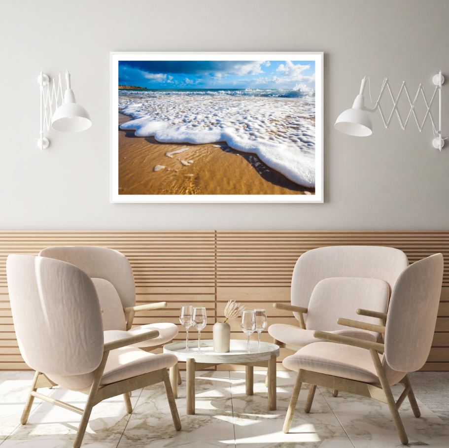 Sea Wave Scenery Photograph Home Decor Premium Quality Poster Print Choose Your Sizes