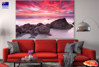 Sunset Sea Scenery Photograph Print 100% Australian Made