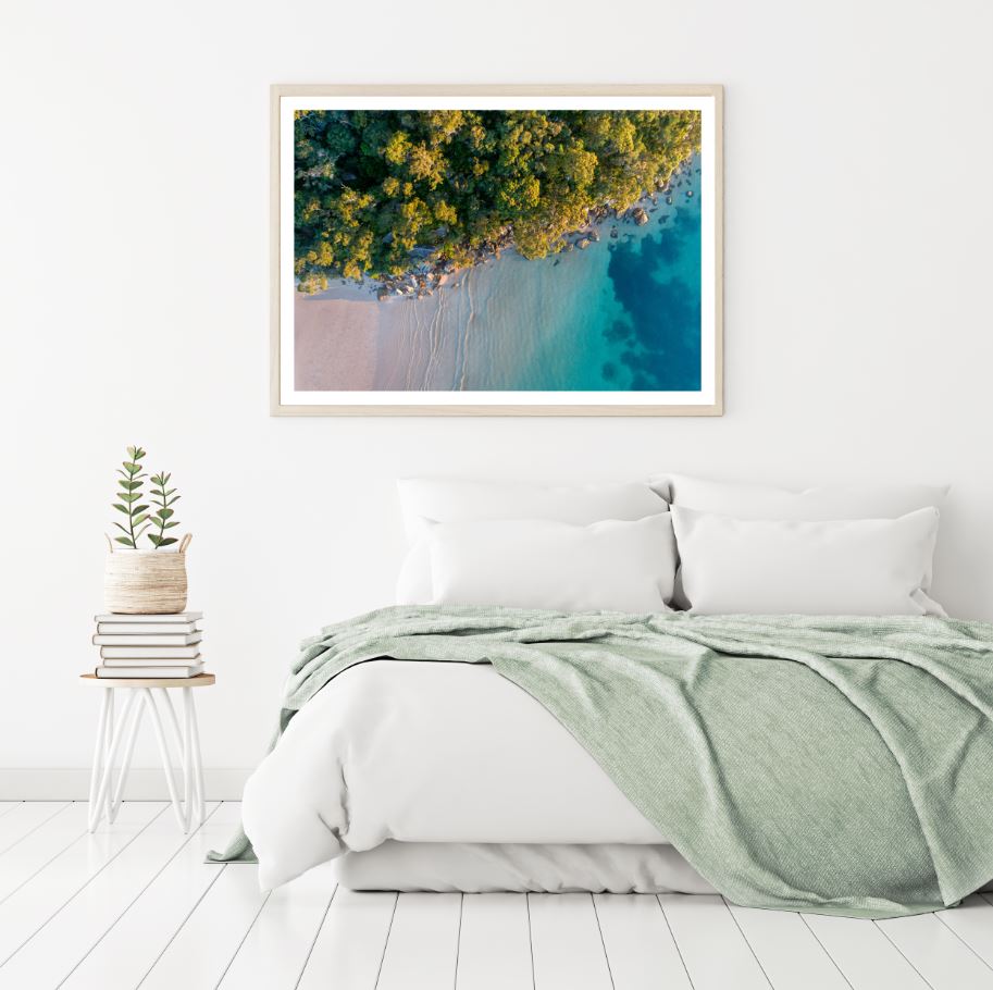 Sea Aerial View Scenic Photograph Home Decor Premium Quality Poster Print Choose Your Sizes