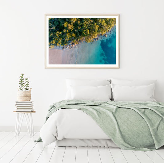 Sea Aerial View Scenic Photograph Home Decor Premium Quality Poster Print Choose Your Sizes