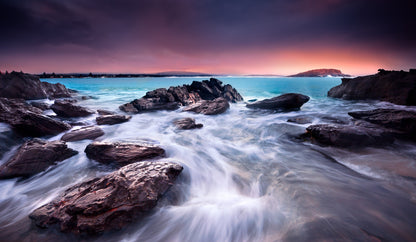 Sea Sunset Scenery Photograph Home Decor Premium Quality Poster Print Choose Your Sizes