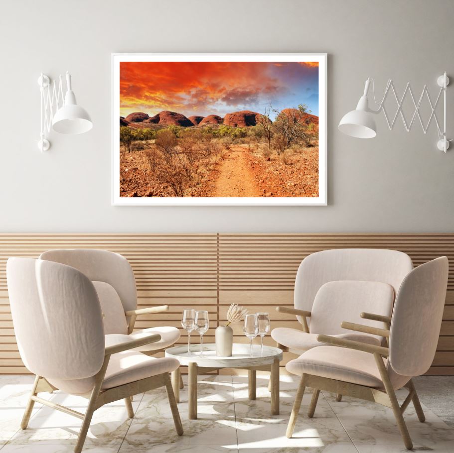 Sunset Valley Scenery Photograph Home Decor Premium Quality Poster Print Choose Your Sizes