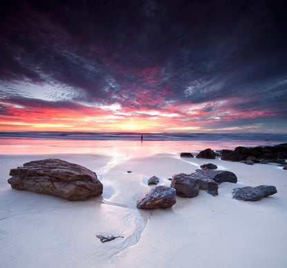 Sunset Sea Scenery Photograph Home Decor Premium Quality Poster Print Choose Your Sizes