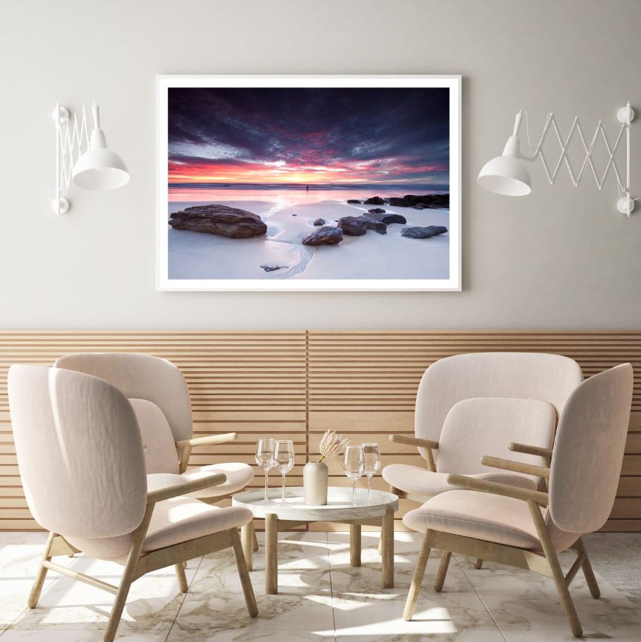 Sunset Sea Scenery Photograph Home Decor Premium Quality Poster Print Choose Your Sizes