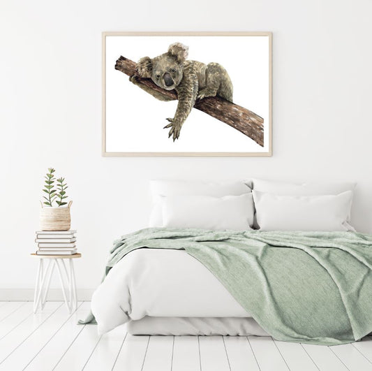 Koala Bear Watercolor Painting Home Decor Premium Quality Poster Print Choose Your Sizes
