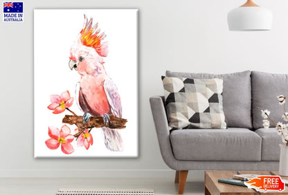 Cockatoo Bird Watercolor Painting Print 100% Australian Made