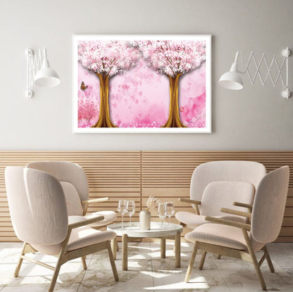 Blossom Trees & Butterflies Design Home Decor Premium Quality Poster Print Choose Your Sizes