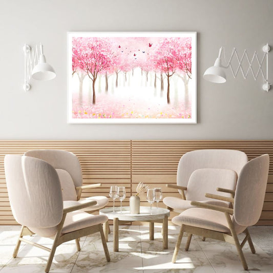 Blossom Trees & Butterflies Design Home Decor Premium Quality Poster Print Choose Your Sizes