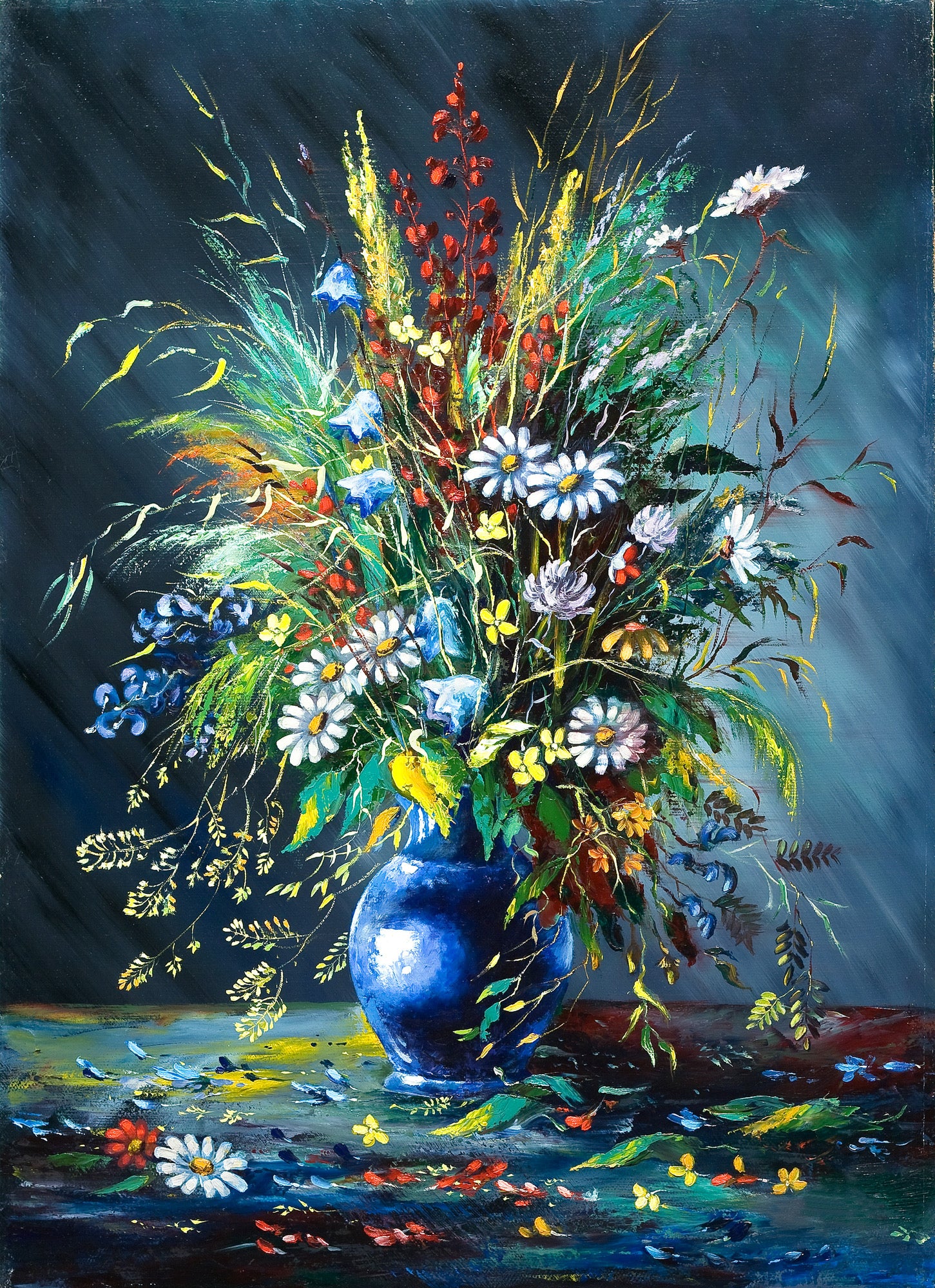 Colorful Flower Vase Watercolor Painting Print 100% Australian Made