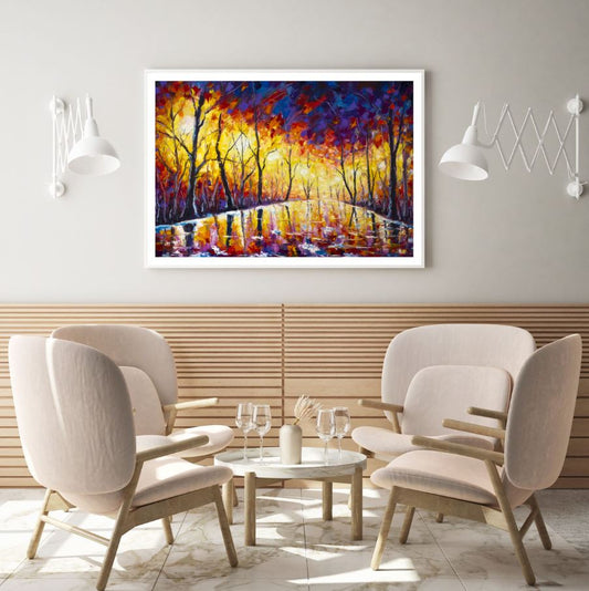 Colorful City Street Oil Painting Home Decor Premium Quality Poster Print Choose Your Sizes