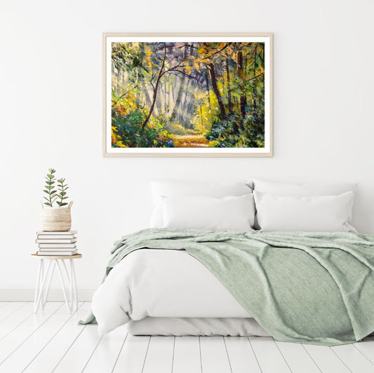 Colorful Forest Oil Painting Home Decor Premium Quality Poster Print Choose Your Sizes