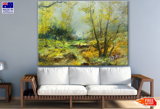 Colorful Forest Watercolor Painting Print 100% Australian Made