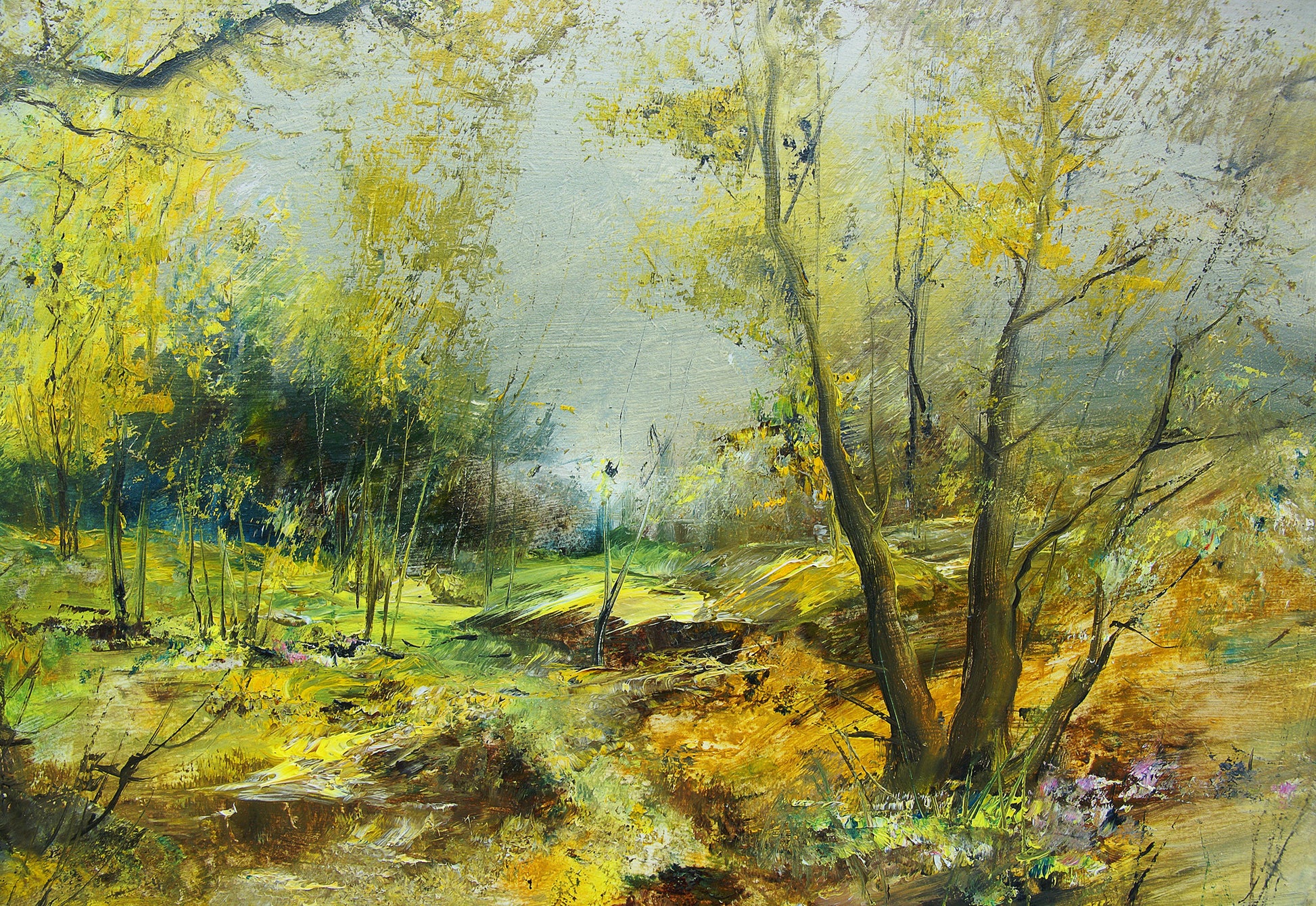 Colorful Forest Watercolor Painting Print 100% Australian Made