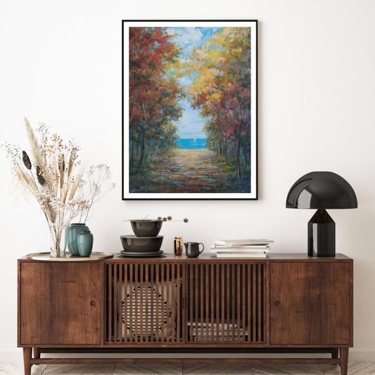 Colorful Forest Oil Painting Home Decor Premium Quality Poster Print Choose Your Sizes