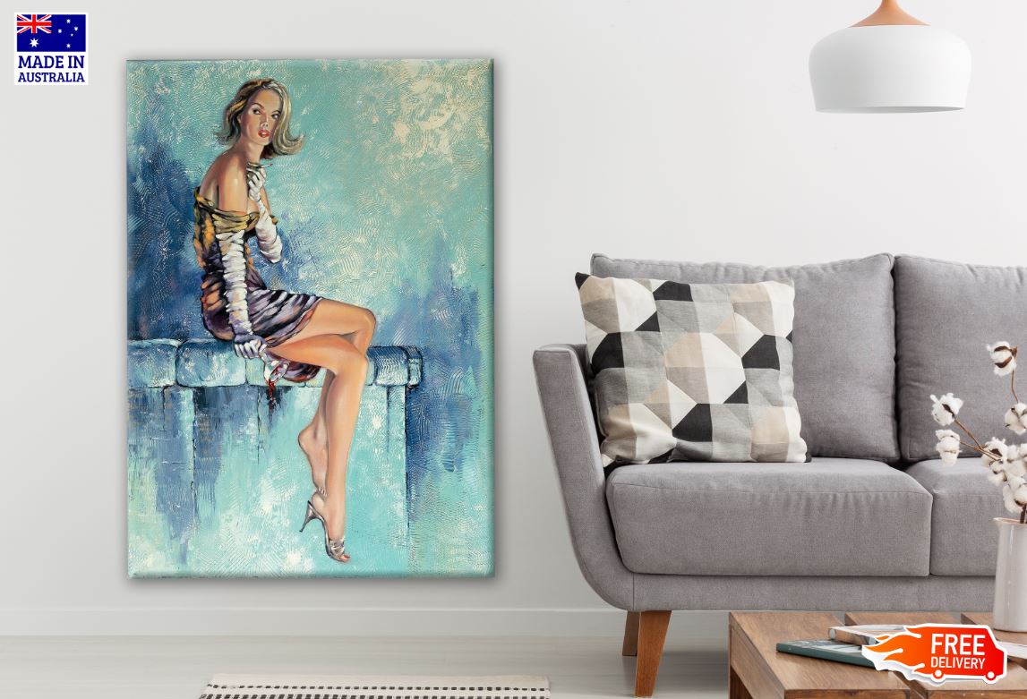 Lady Watercolor Painting Print 100% Australian Made