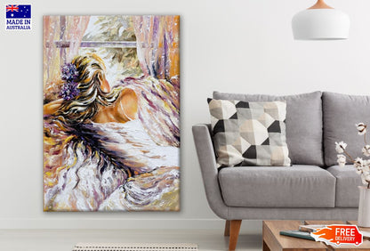 Girl Sleeping Watercolor Painting Print 100% Australian Made