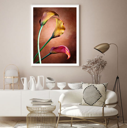 Colorful Flowers Oil Painting Home Decor Premium Quality Poster Print Choose Your Sizes