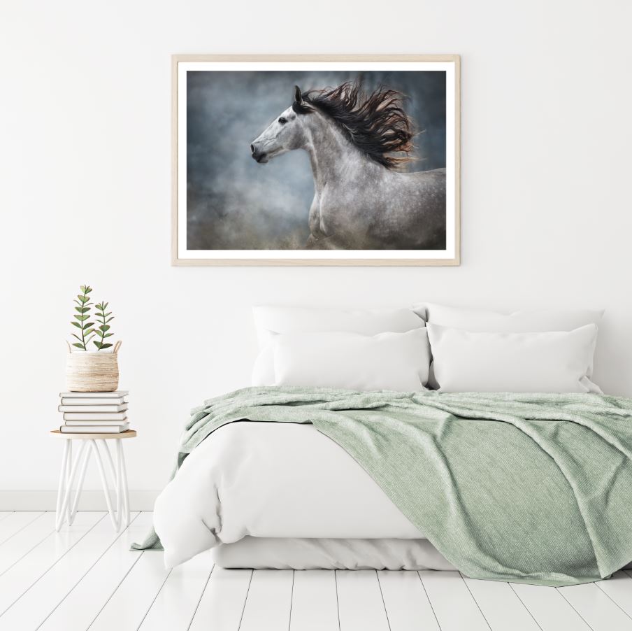 Horse Portrait Oil Painting Home Decor Premium Quality Poster Print Choose Your Sizes